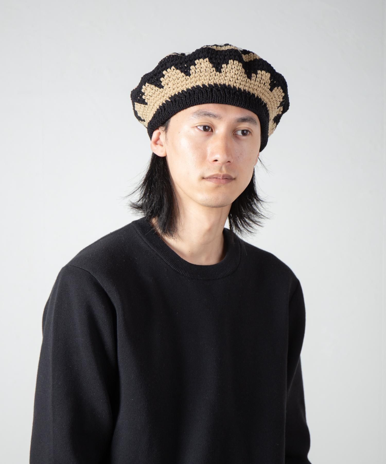 新品☆アシーナニューヨーク Amanda Beret ベレー帽 ウール フラワー