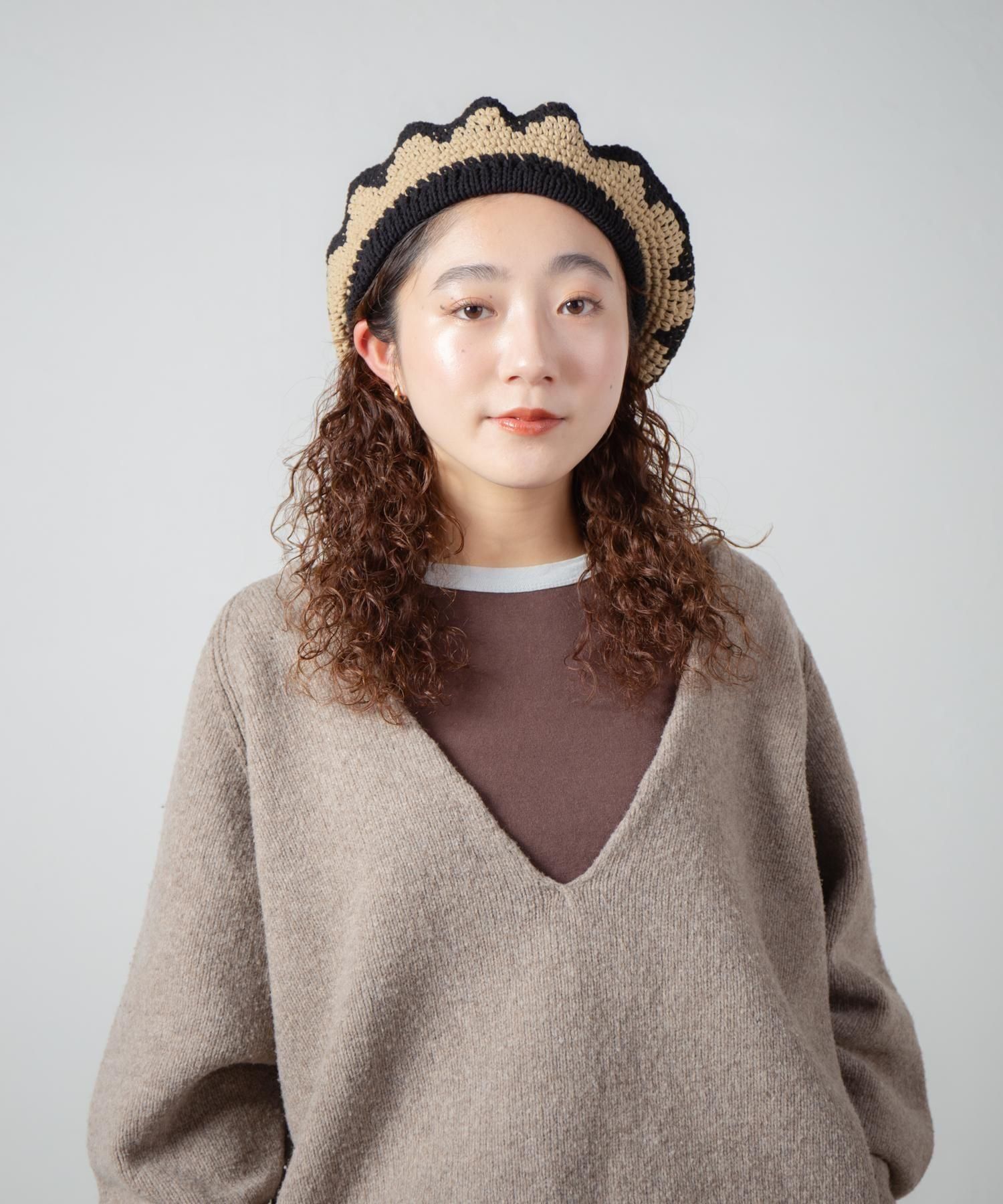 IA Flower Knit Beret | フラワーニットベレー - Ray's Store