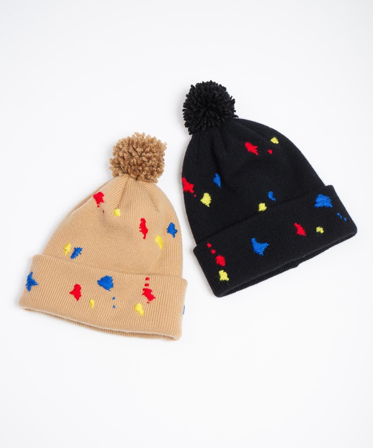 IA Paint Embroidery Knit Cap 135 ڥɽ˥åȥå
