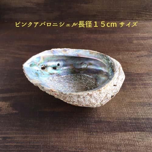 現品販売品 ピンクアバロニシェル長径15 サイズ メディスンフィールド ホワイトセージ スマッジングハーブ専門店