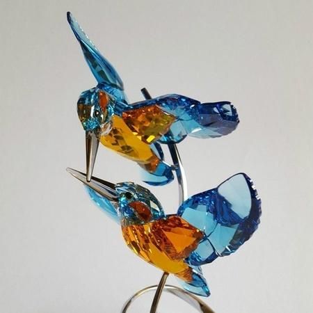 SWAROVSKI スワロフスキー 1992年 廃盤品 置物 鳥 カワセミ