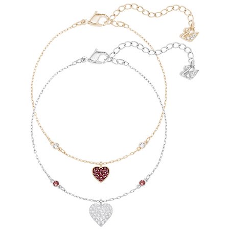 スワロフスキー Swarovski 『Crystal Wishes Heart ブレスレットセット