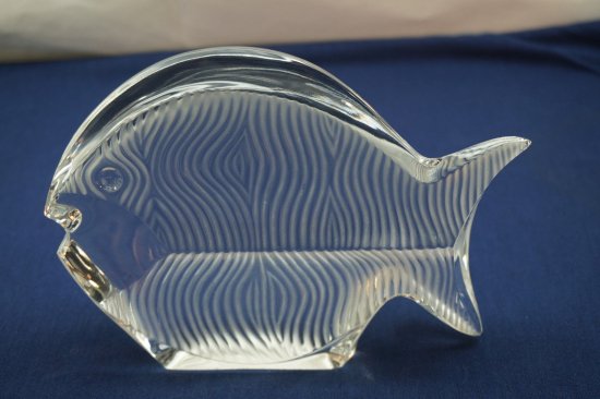 Baccarat バカラ ガラス製 置物 魚-