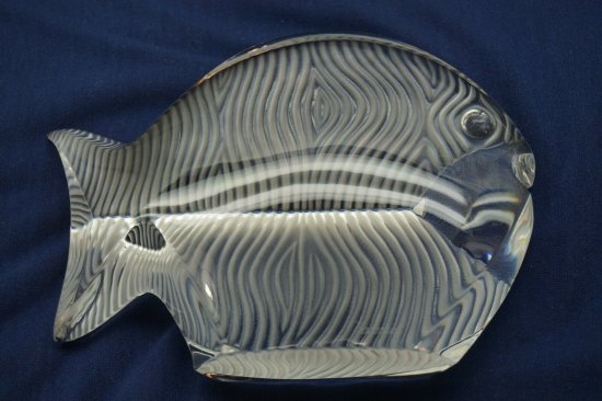 Baccaratバカラ 魚 フグ クリスタル アートガラス フィギュリン ...