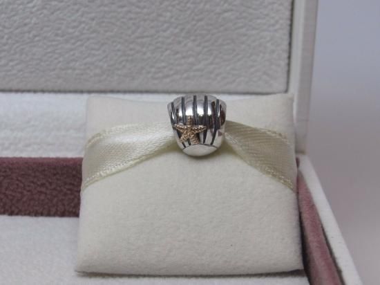 Pandora パンドラ シーシェル ヒトデ 14K チャーム 貝