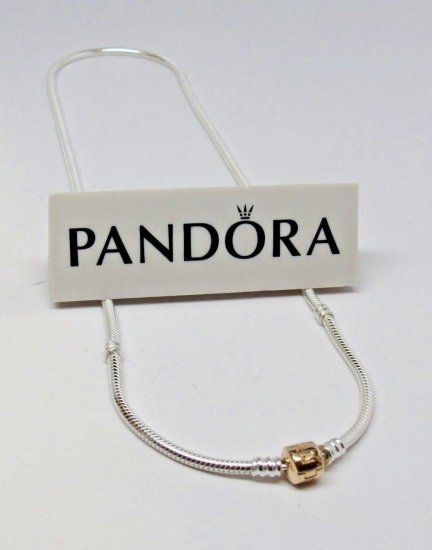 Pandora パンドラ 14K ゴールド クラスプ シルバー コリアー