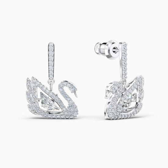 スワロフスキー Swarovski Dancing Swan ピアス スワロフスキー置物・アクセサリー専門店 ☆プラネタリウム☆