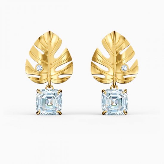 スワロフスキー Swarovski TROPICAL LEAF ピアス 5519253 - スワロフスキー置物・アクセサリー専門店 ☆プラネタリウム☆