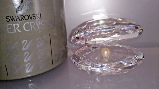 スワロフスキー Swarovski CRYSTAL AQUATIC WORLD SHELL OYSTER WITH PEARL シェル 014389  - スワロフスキー置物・アクセサリー専門店 ★プラネタリウム★