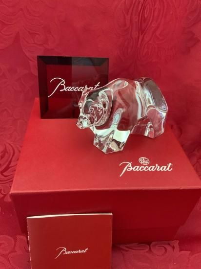 Baccarat バカラ 置物 ベア 熊 クリスタル フィギュリン