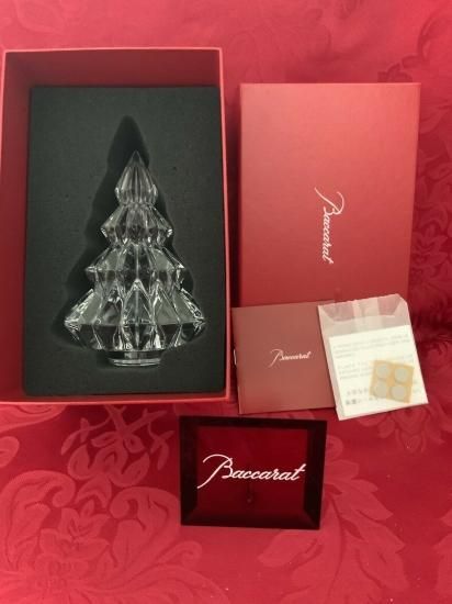 Baccarat バカラ 置物 クリスマスツリー クリスタル フィギュリン - スワロフスキー置物・アクセサリー専門店 ★プラネタリウム★