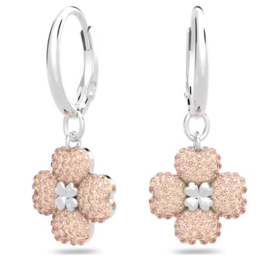 スワロフスキー Swarovski Latisha フープピアス フラワー 5636485 - スワロフスキー置物・アクセサリー専門店  ★プラネタリウム★