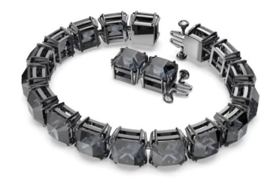 スワロフスキー Swarovski Millenia ブレスレット スクエア 5612682