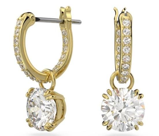 スワロフスキー Swarovski Constella ドロップピアス ラウンド スワロフスキー Swarovski Constella ドロップピアス ラウンド