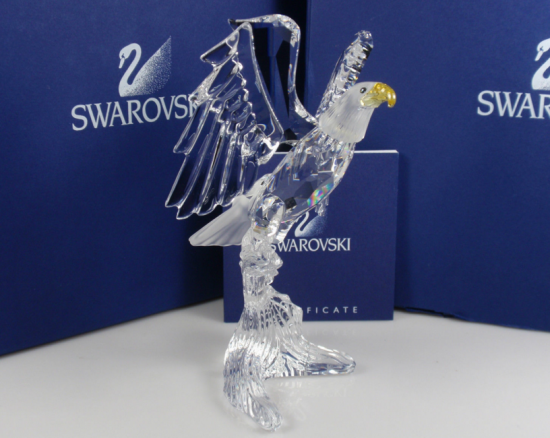 swarovskiSWAROVSKI スワロフスキー　クリスタル　ハクトウワシ　廃盤品