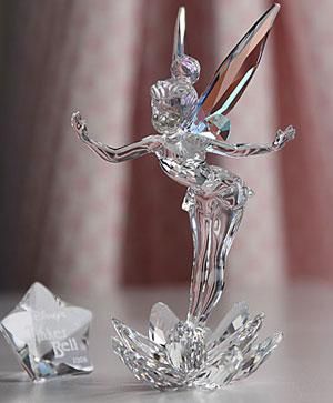 クリスタルガラスSWAROVSKI スワロフスキー ティンカーベル2008年限定品 置物