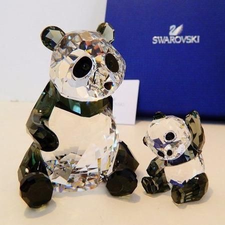 スワロフスキー パンダ 置物 クリスタル SWAROVSKI - インテリア小物