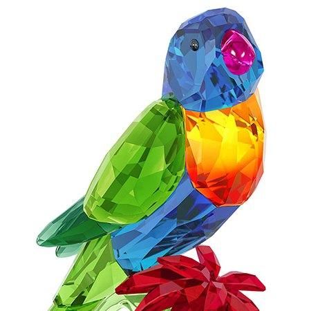 SWAROVSKI　スワロフスキー　置物　ゴシキセイガイインコ