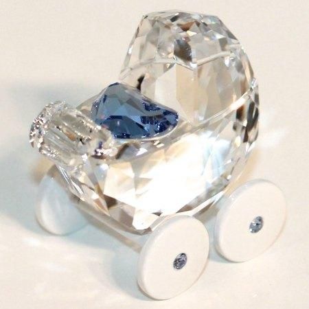 SWAROVSKI 抱き締め スワロフスキー／可愛い♡置物 ／乳母車