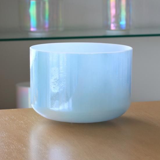 クリスタルボウル 9インチ A#+40 アクアゴールド(インサイド)プラチナ クリスタルボウル 9インチ A#+40 アクアゴールド(インサイド