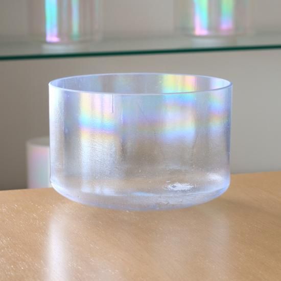 クリスタルボウル 9インチ A#+40 アクアゴールド(インサイド)プラチナ クリスタルボウル 9インチ A#+40 アクアゴールド(インサイド