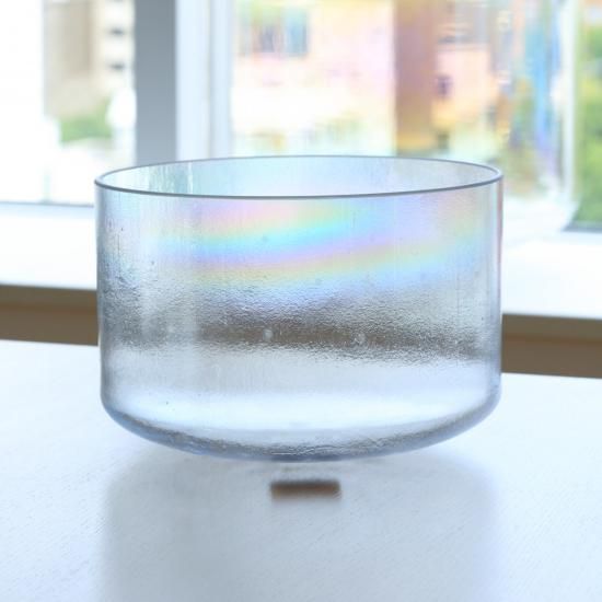 クリスタルボウル 9インチ A#+40 アクアゴールド(インサイド)プラチナ