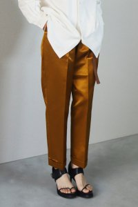 Turn Up Easy Pants (satin gold)