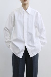 【受付開始】Peruvian Pima Front Fly Shirt (white)