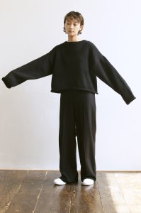 Cotswolds Wool 4ply Kimono Sleeve Sweater (black)