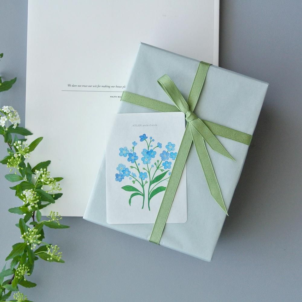 ボタニカルペーパー ワスレナグサ - アトリエ アンクルダンクル