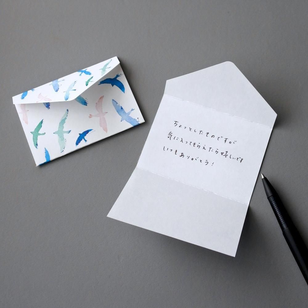 TAG STATIONERY / MINI ENVELOPE PAD 鳥 - アトリエ アンクル