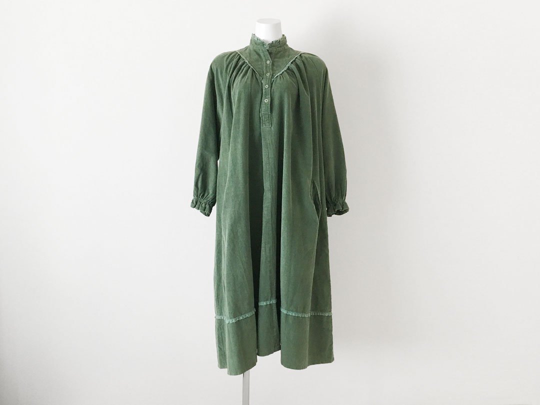 olive green boho dress