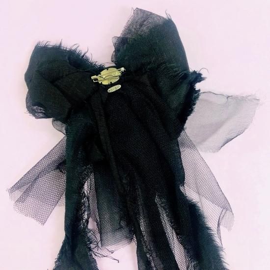 Black Ribbon&Tulle Ribbon Corsage Black Ribbon&Tulle Ribbon Corsage