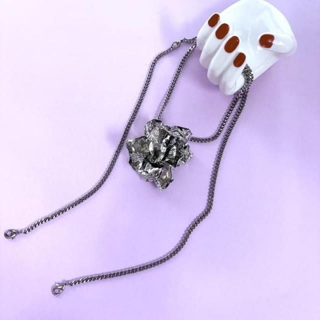 SILVER BIG ROSE ꥨåȥͥå쥹