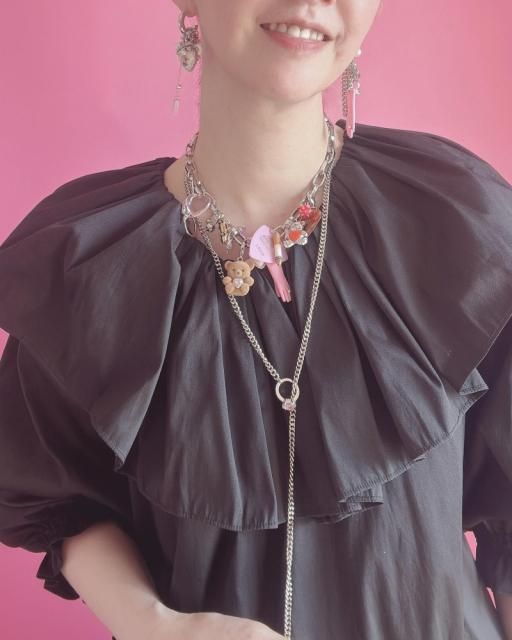 <img class='new_mark_img1' src='https://img.shop-pro.jp/img/new/icons65.gif' style='border:none;display:inline;margin:0px;padding:0px;width:auto;' />PINK&HEART CHARM  NECKLACE 3WAY  2SET