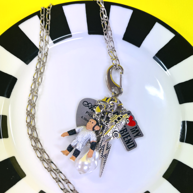 <img class='new_mark_img1' src='https://img.shop-pro.jp/img/new/icons65.gif' style='border:none;display:inline;margin:0px;padding:0px;width:auto;' />SILVER&SPACE MONKEY CHARM  NECKLACE  2WAY