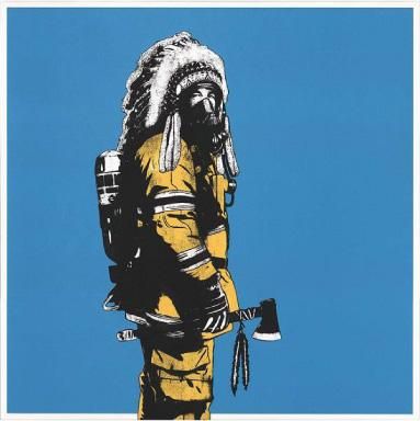 DOLK ドルク CHIEF シルクスクリーン アート 額装