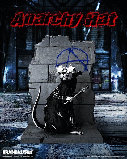 Mighty Jaxx Banksy's Anarchy Rat | hartwellspremium.com