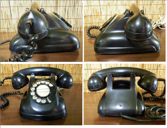レトロ電話機 4号A自動式電話機（黒）OKI - 「宝の森」昭和レトロ雑貨、フィギュア、玩具のリサイクル