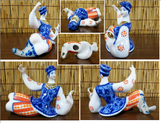 ソ連製 民族衣装 陶器人形 - 「宝の森」昭和レトロ雑貨、フィギュア、玩具のリサイクル