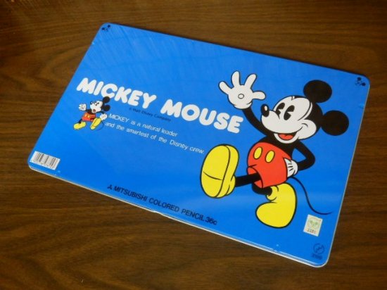三菱 色鉛筆 ３６色（ミッキーマウス） - 「宝の森」昭和レトロ雑貨、フィギュア、玩具のリサイクル