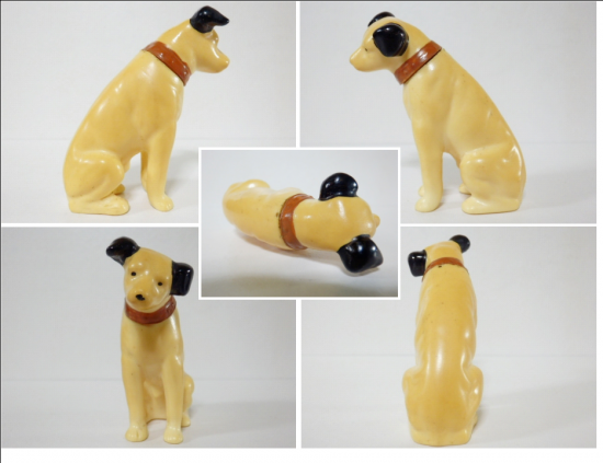 ソフビ製 ビクター犬ニッパー 置物 7.1cm - 「宝の森」昭和 ソフビ製 ビクター犬ニッパー 置物 7.1cm - 「宝の森」昭和