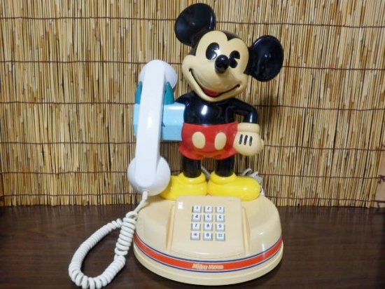 生活家電 ミッキーマウス 電話機 昭和レトロ アンティーク | carglass.cl