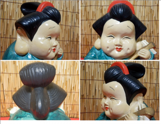 お福さん おかめ お多福 裏絵あり 春画 縁起物 陶器 置物 人形 お福さん おかめ お多福 裏絵あり 春画 縁起物 陶器 置物 人形
