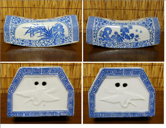 陶器製 枕（福寿）陶枕 - 「宝の森」昭和レトロ雑貨、フィギュア、玩具のリサイクル