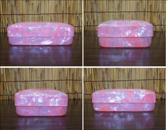 セルロイド 小箱ミニケース(ピンク) - 「宝の森」昭和レトロ セルロイド 小箱ミニケース(ピンク) - 「宝の森」昭和レトロ