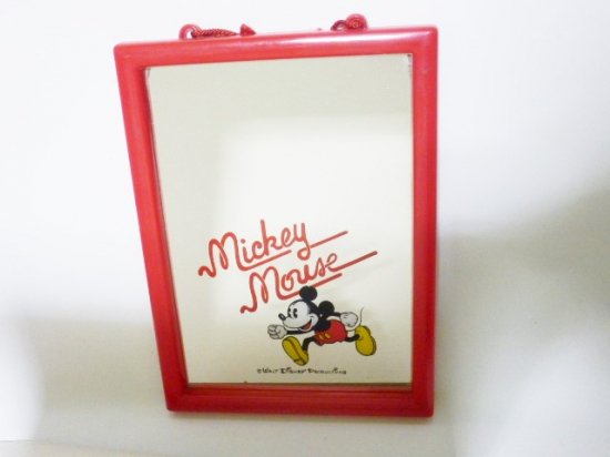 ミッキーマウス　ウォールミラー　壁掛けパネル - 「宝の森」昭和レトロ雑貨、フィギュア、玩具のリサイクル