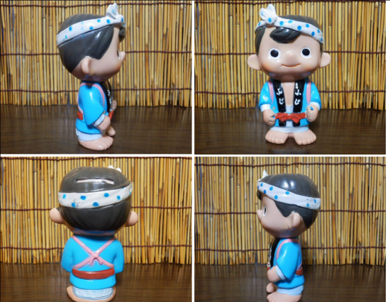 富士銀行 ソフビ貯金箱 ボクちゃん(はっぴ) - 「宝の森」昭和 富士銀行 ソフビ貯金箱 ボクちゃん(はっぴ) - 「宝の森」昭和