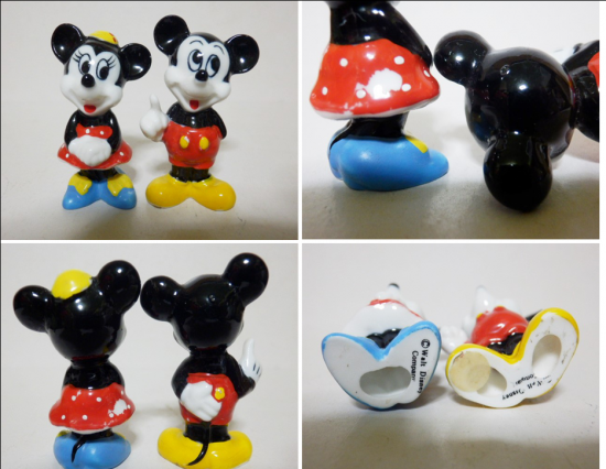 陶器製 ディズニー 人形置物 ６種セット - 「宝の森」昭和レトロ雑貨、フィギュア、玩具のリサイクル