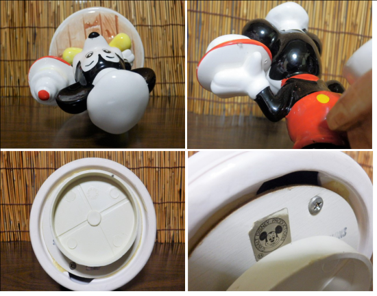 陶器製 ミッキーマウス オルゴール - 「宝の森」昭和レトロ雑貨 陶器製 ミッキーマウス オルゴール - 「宝の森」昭和レトロ雑貨